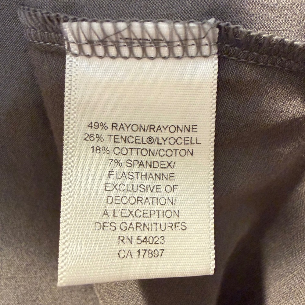 Banana Republic Luxe Touch Tank Top Gray Sleeveless Scoop Neck XL Womens New - Picture 10 of 13